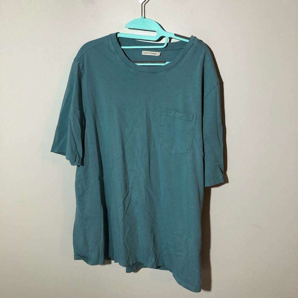 Carbon 2 cobalt mens XL organic cotton pocket blue tshirt